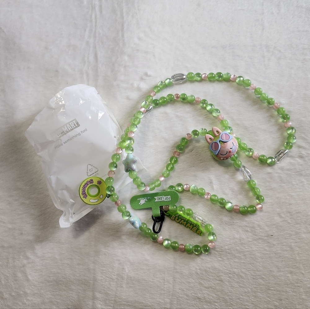 POP LAND [Exclusive] The Monsters Summer Breeze Nap Jump Into Summer Lanyard 💚